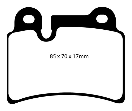EBC Yellow Stuff Brake Pads - Rear for VW Touareg (7P)