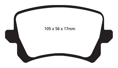 EBC Yellow Stuff Brake Pads - Rear for VW Passat CC