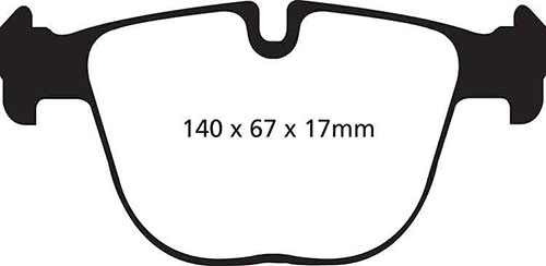 EBC Yellow Stuff Brake Pads - Rear for BMW X6 (E71)