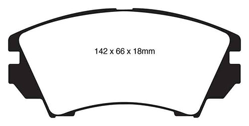 EBC Yellow Stuff Brake Pads - Front for Vauxhall Zafira
