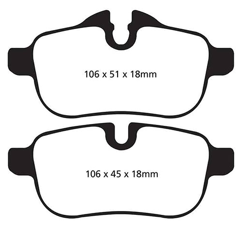 EBC Yellow Stuff Brake Pads - Rear for BMW Z4