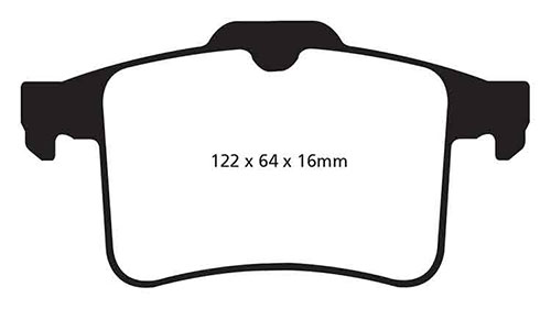 EBC Yellow Stuff Brake Pads - Rear for Jaguar XJ