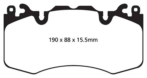 EBC Yellow Stuff Brake Pads - Front for Land Rover Range Rover Sport