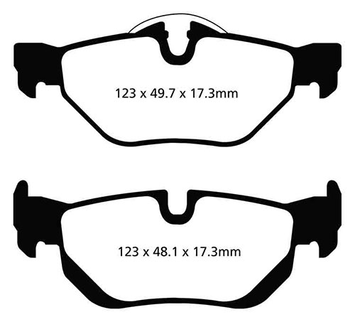 EBC Yellow Stuff Brake Pads - Rear for BMW 1 Series (E81/E82/E87/E88)