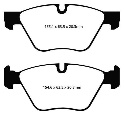 EBC Yellow Stuff Brake Pads - Front for BMW X1 (E84)