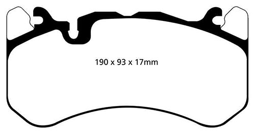 EBC Yellow Stuff Brake Pads - Front for Audi A6 (4F)