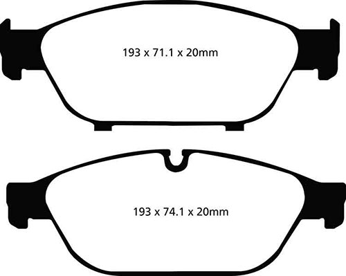 EBC Yellow Stuff Brake Pads - Front for Audi A6 (4G)
