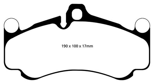 EBC Yellow Stuff Brake Pads - Front for Porsche 911 (997)
