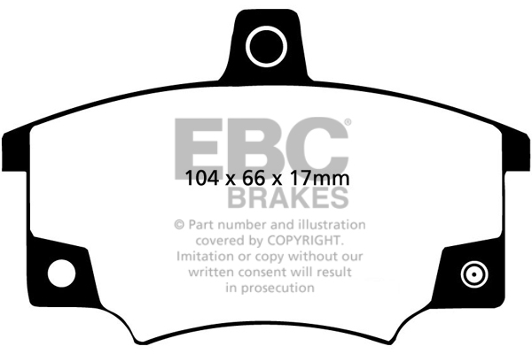 EBC Ultimax Brake Pads - Front for Lancia Delta