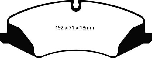 EBC Yellow Stuff Brake Pads - Front for Land Rover Range Rover Sport
