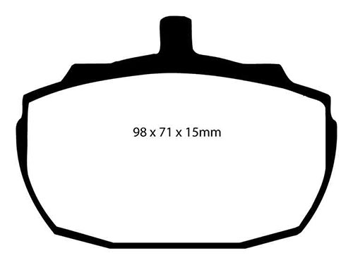 EBC Yellow Stuff Brake Pads - Front for TVR 450