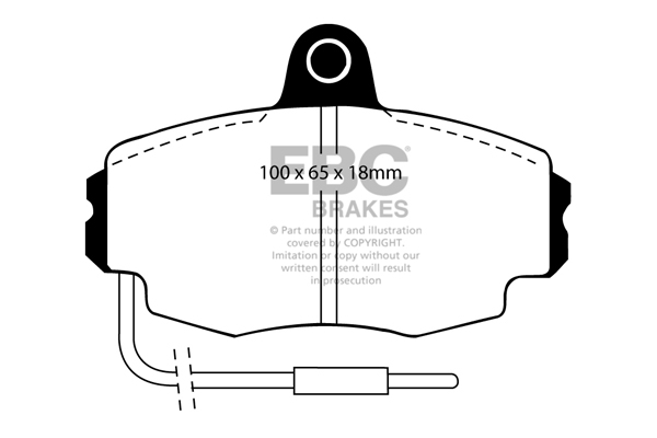 EBC Ultimax Brake Pads - Front for Renault 19