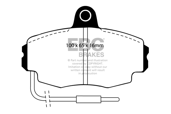 EBC Ultimax Brake Pads - Front for Citroen ZX