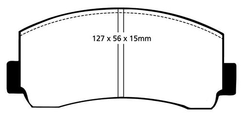 EBC Yellow Stuff Brake Pads - Front for Toyota Celica