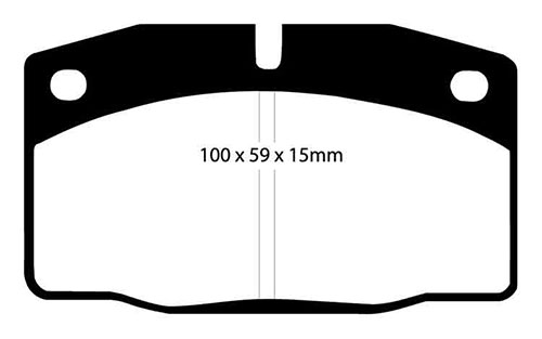 EBC Yellow Stuff Brake Pads - Front for Lotus Elan