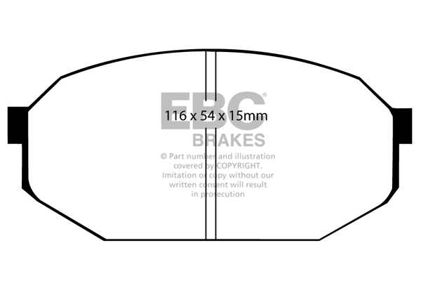 EBC Ultimax Brake Pads - Front for Mitsubishi Galant