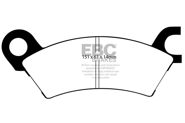 EBC Ultimax Brake Pads - Front for Mazda 929