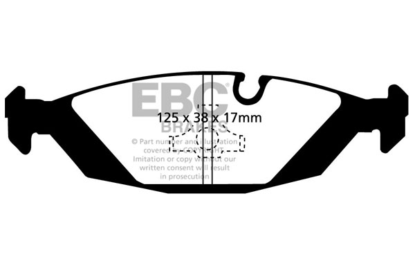 EBC Ultimax Brake Pads - Rear for BMW 5 Series (E34)