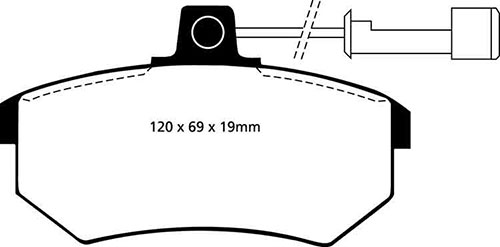 EBC Yellow Stuff Brake Pads - Front for Audi 100