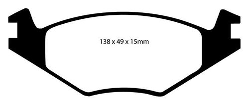 EBC Yellow Stuff Brake Pads - Front for Seat Cordoba