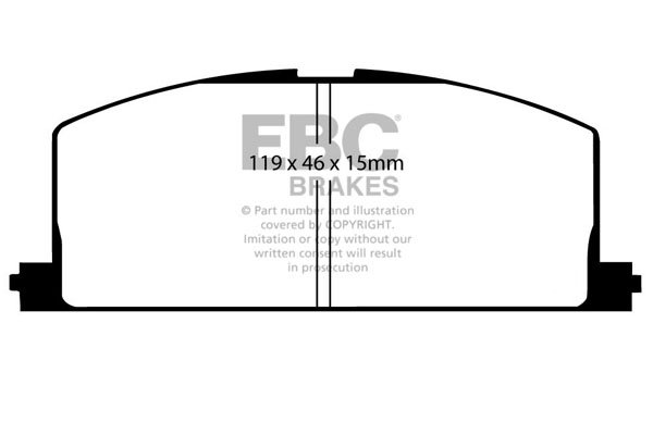 EBC Ultimax Brake Pads - Front for Toyota Corolla
