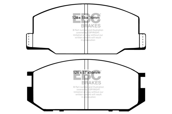 EBC Ultimax Brake Pads - Front for Toyota Celica