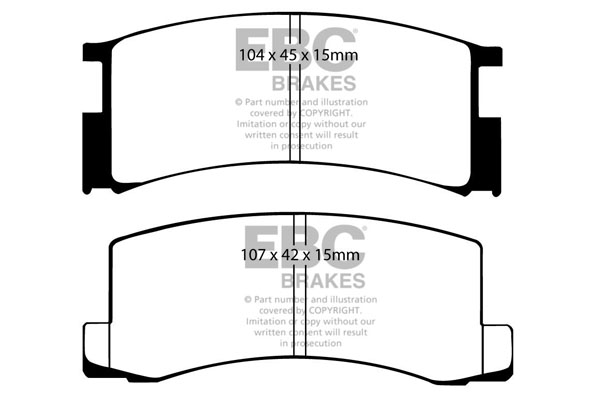 EBC Ultimax Brake Pads - Rear for Toyota Supra