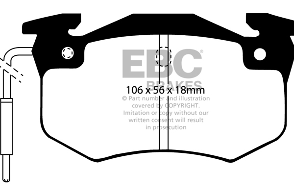 EBC Ultimax Brake Pads - Front for Citroen BX
