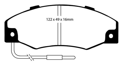EBC Yellow Stuff Brake Pads - Front for Renault 21