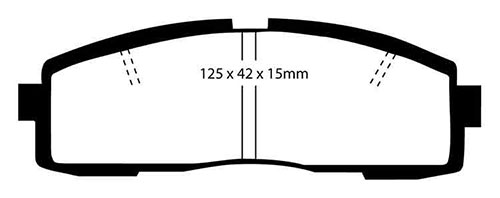 EBC Yellow Stuff Brake Pads - Rear for Toyota Supra