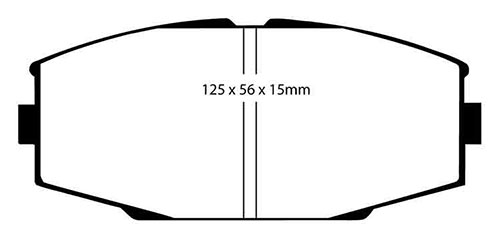 EBC Yellow Stuff Brake Pads - Front for Toyota Supra