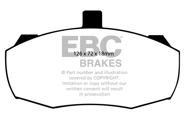 EBC Ultimax Brake Pads - Front for Land Rover Defender