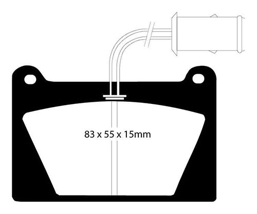 EBC Yellow Stuff Brake Pads - Front for Mini Old Mini