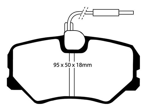 EBC Yellow Stuff Brake Pads - Front for Peugeot 405