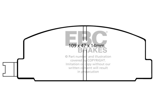 EBC Ultimax Brake Pads - Front for Toyota Corona