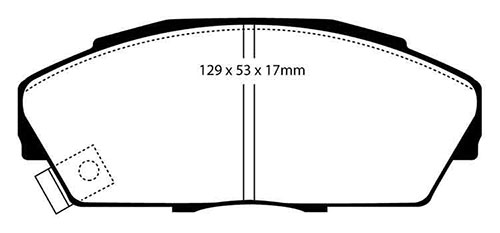 EBC Yellow Stuff Brake Pads - Front for Honda Integra