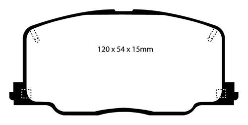 EBC Yellow Stuff Brake Pads - Front for Toyota Celica