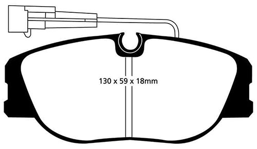 EBC Yellow Stuff Brake Pads - Front for Lancia Dedra