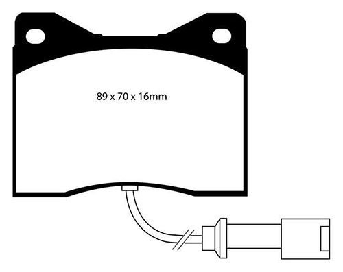 EBC Yellow Stuff Brake Pads - Front for BMW 7 Series (E23)