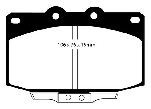 EBC Yellow Stuff Brake Pads - Front for Mazda RX-7