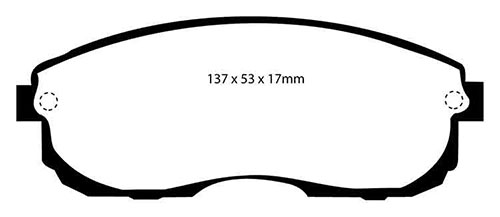 EBC Yellow Stuff Brake Pads - Front for Nissan Skyline
