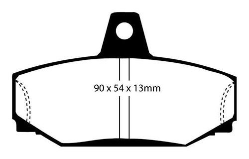 EBC Yellow Stuff Brake Pads - Rear for Volvo V90