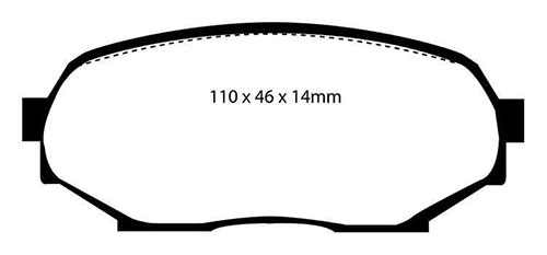 EBC Yellow Stuff Brake Pads - Front for Mazda MX-5