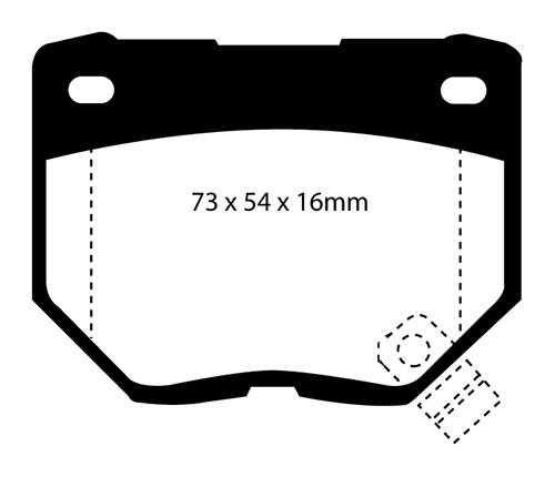 EBC Yellow Stuff Brake Pads - Rear for Subaru Impreza Mk 1