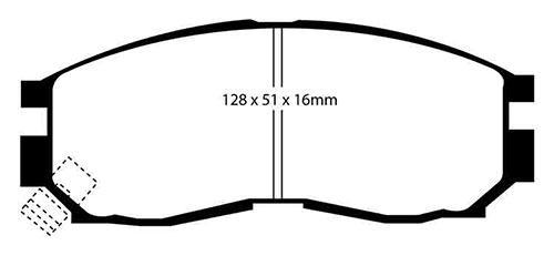 EBC Yellow Stuff Brake Pads - Front for Mitsubishi Lancer