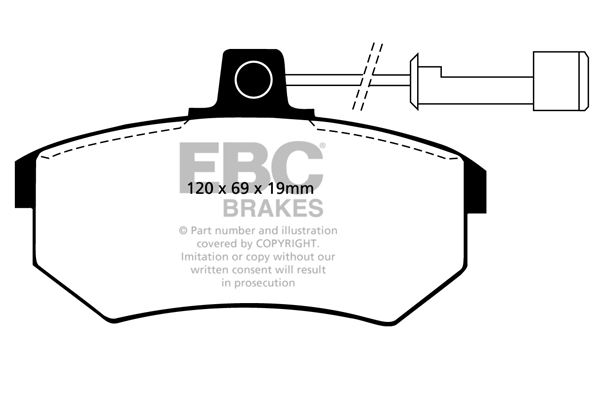 EBC Ultimax Brake Pads - Front for Audi 100