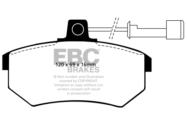 EBC Ultimax Brake Pads - Front for Audi Coupe (B2/B3/B4)