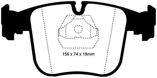 EBC Yellow Stuff Brake Pads - Front for Maserati Quattroporte