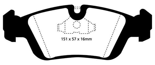 EBC Yellow Stuff Brake Pads - Front for BMW Z3