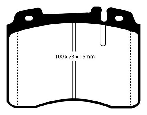 EBC Yellow Stuff Brake Pads - Front for Mercedes E-Class